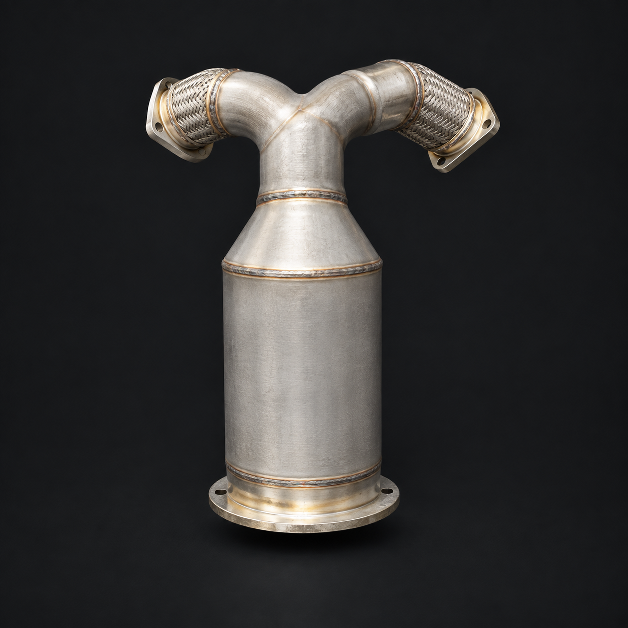 AI-restored reference: Branched exhaust connector