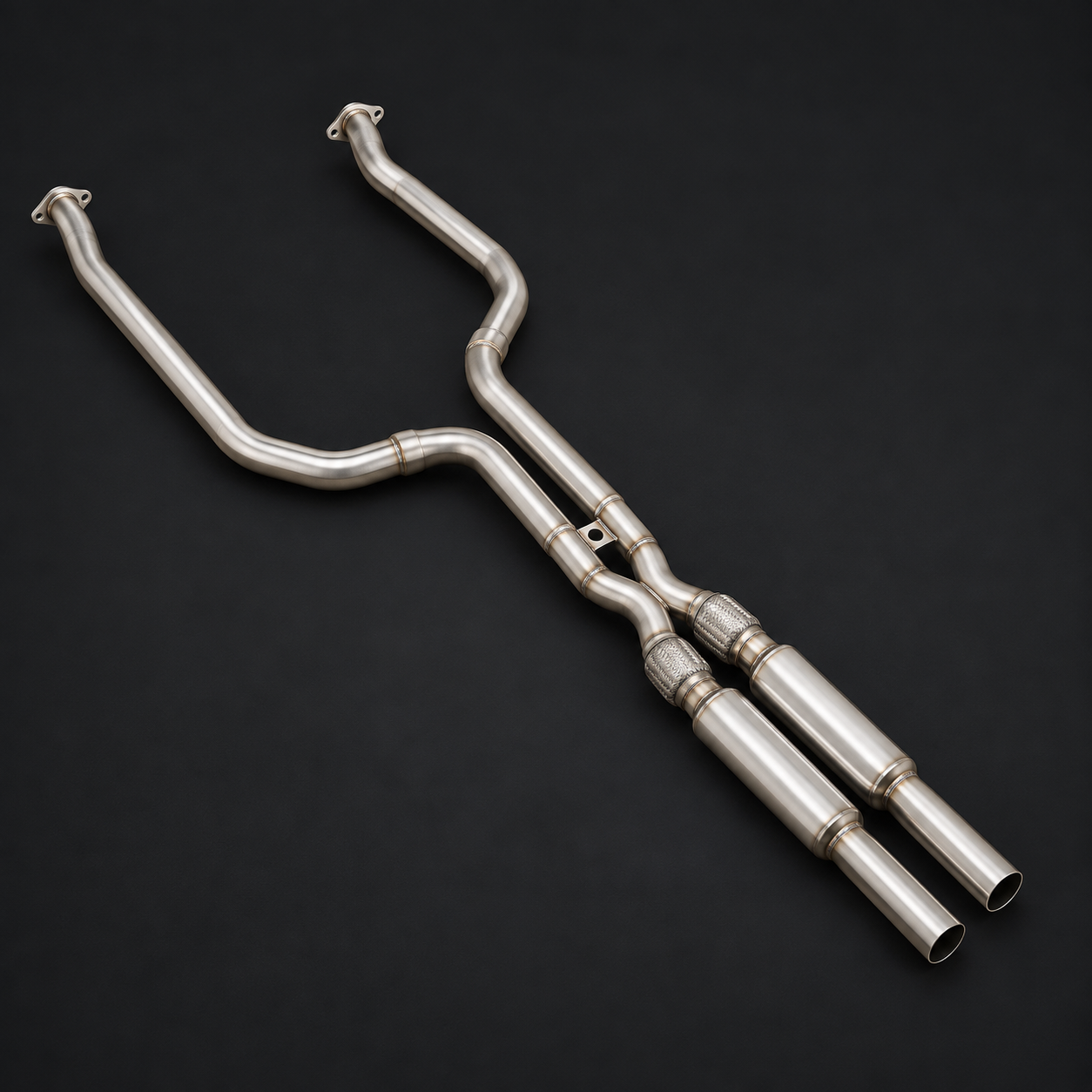 AI-restored reference: X7 M50i crossover midpipe